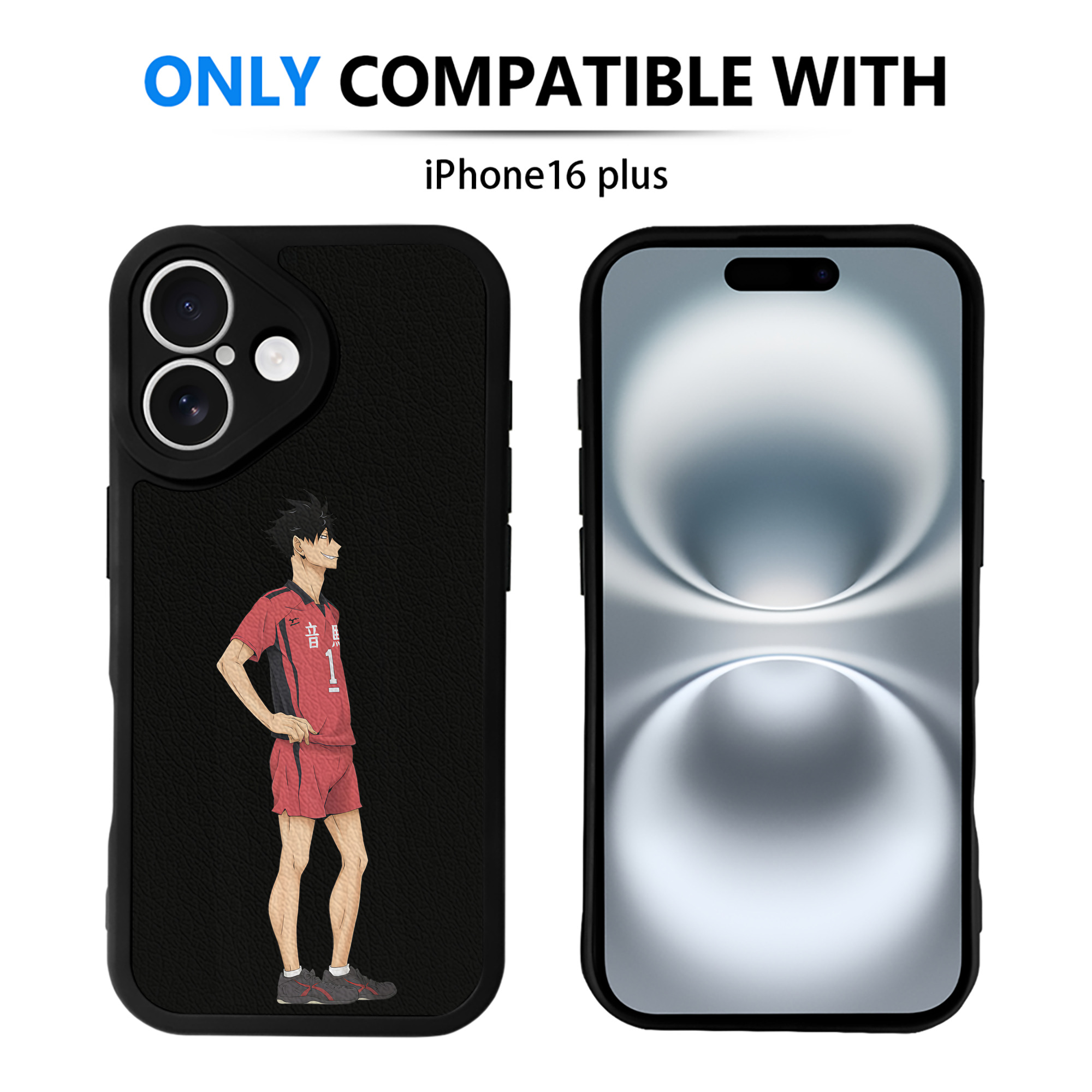 （画像用） ハイキュー!! Haikyu!! 【iPhone 16シリーズ対応】シリコンスマホケース（レザー調） 材質：シリコン